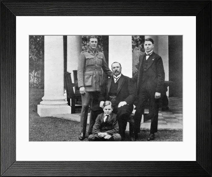 Framed Print : General Louis Botha and his sons, c1918, (c1920) Framed Print : General Louis Botha and his sons, c1918, (c1920)