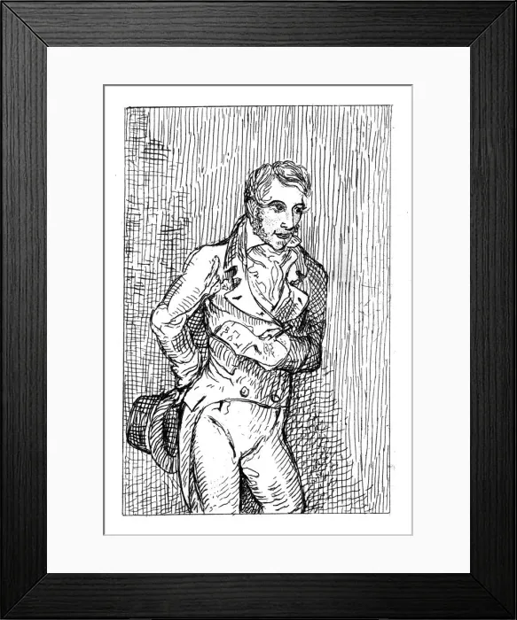 Framed Print : George Cruikshank (1792-1878), English caricaturist and book illustrator, 1811. Artist: George Cruikshank Framed Print : George Cruikshank (1792-1878), English caricaturist and book illustrator, 1811. Artist: George Cruikshank