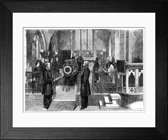 Framed Print : The funeral of Benjamin Disraeli (1804-1881), British prime minister, late 19th century Framed Print : The funeral of Benjamin Disraeli (1804-1881), British prime minister, late 19th century
