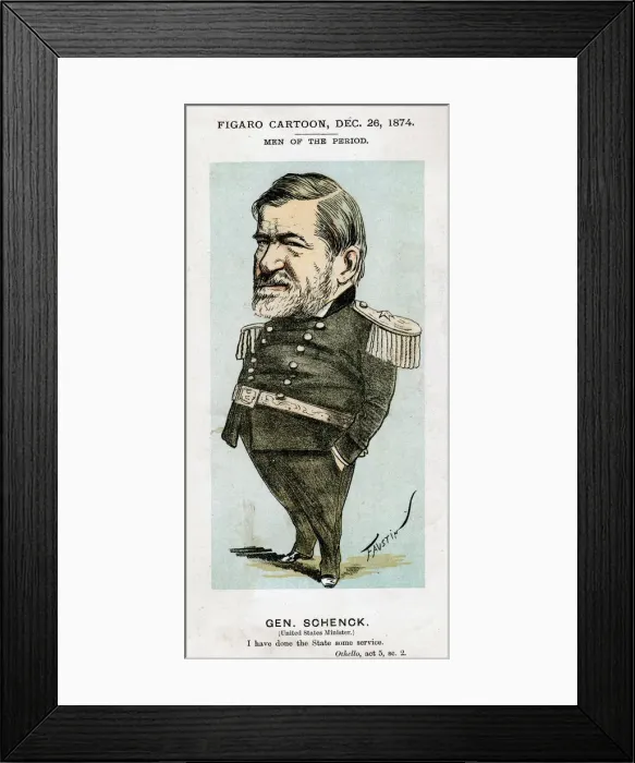 Framed Print : Robert C Schenck, US Army general and diplomat, 1874. Artist: Faustin Framed Print : Robert C Schenck, US Army general and diplomat, 1874. Artist: Faustin