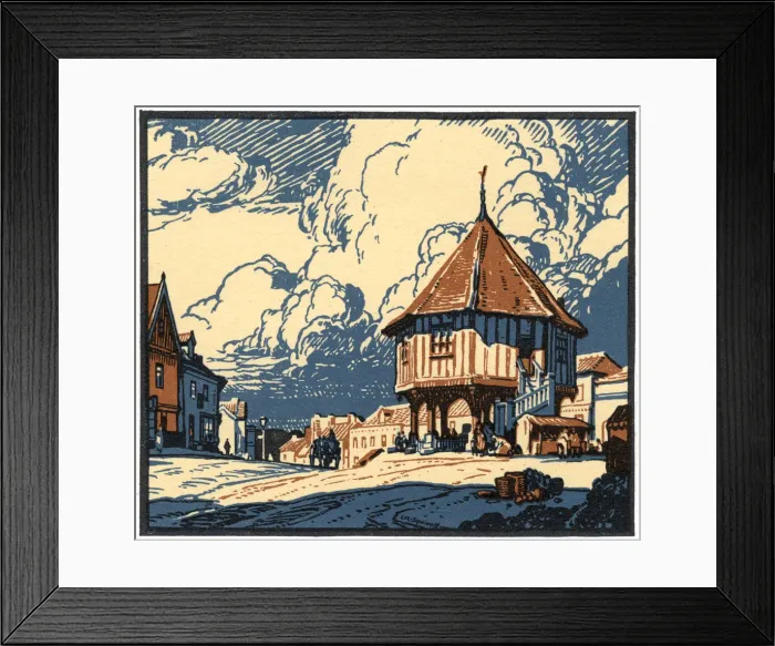 Framed Print : The Market Cross, Wymondham, Norfolk, early 20th century. Artist: Leonard Russell Squirrell Framed Print : The Market Cross, Wymondham, Norfolk, early 20th century. Artist: Leonard Russell Squirrell