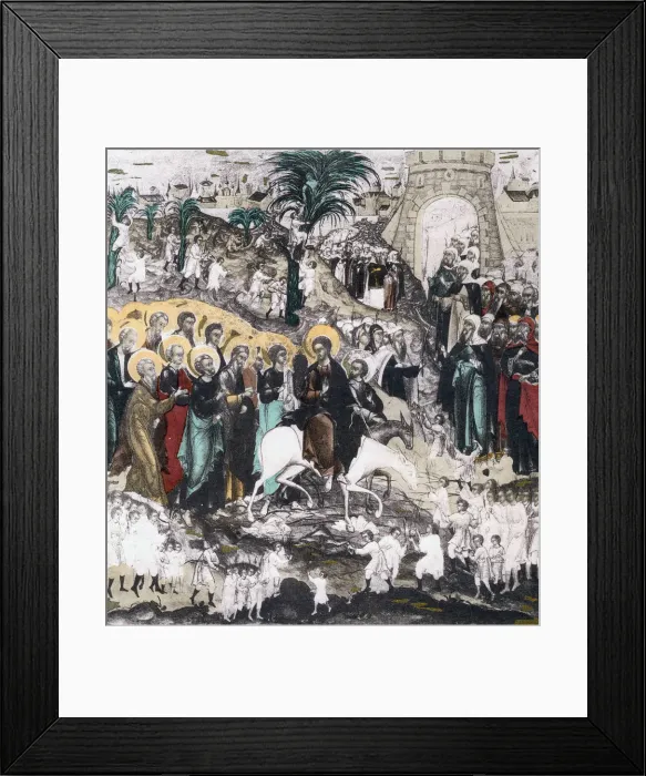 Framed Print : Christs Entrance into Jerusalem, 16th century Framed Print : Christs Entrance into Jerusalem, 16th century