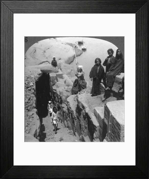 Framed Print : The Nilometer (measurer of inundations) at the first cataract, Egypt, 1905. Artist: Underwood & Underwood Framed Print : The Nilometer (measurer of inundations) at the first cataract, Egypt, 1905. Artist: Underwood & Underwood