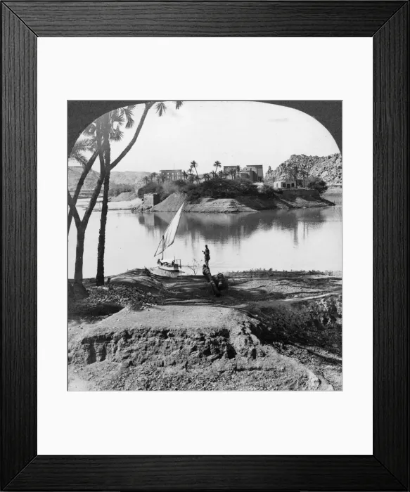 Framed Print : The island of Philae, Egypt, 1905. Artist: Underwood & Underwood Framed Print : The island of Philae, Egypt, 1905. Artist: Underwood & Underwood