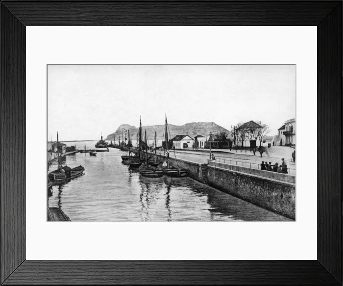 Framed Print : The Rock of Gibraltar from Algeciras, Spain, early 20th century. Artist: VB Cumbo Framed Print : The Rock of Gibraltar from Algeciras, Spain, early 20th century. Artist: VB Cumbo