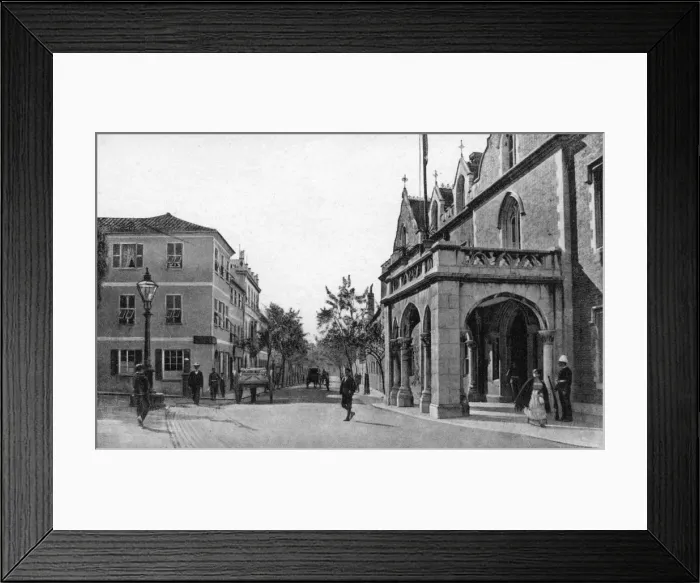 Framed Print : Government House, Gibraltar, early 20th century. Artist: VB Cumbo Framed Print : Government House, Gibraltar, early 20th century. Artist: VB Cumbo
