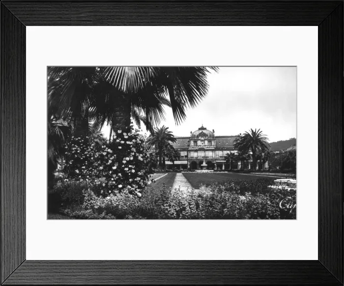 Framed Print : View of Albert I Gardens and the Casino, Nice, South of France, early 20th century Framed Print : View of Albert I Gardens and the Casino, Nice, South of France, early 20th century