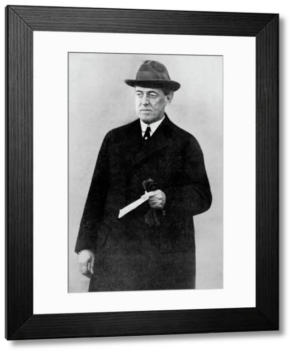 Framed Print : President Woodrow Wilson, First World War, 1916, (c1920) Framed Print : President Woodrow Wilson, First World War, 1916, (c1920)