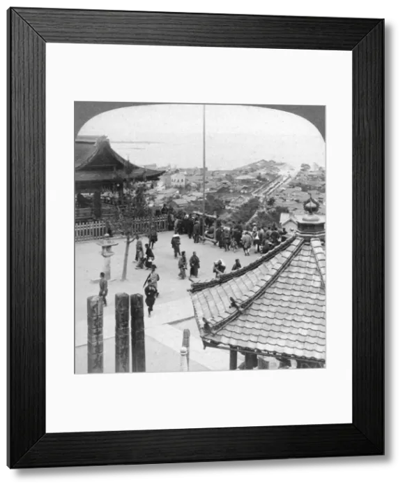 Framed Print : Looking east from Mildera temple over Otsu and lake Biwa, Japan, 1904. Artist: Underwood & Underwood Framed Print : Looking east from Mildera temple over Otsu and lake Biwa, Japan, 1904. Artist: Underwood & Underwood