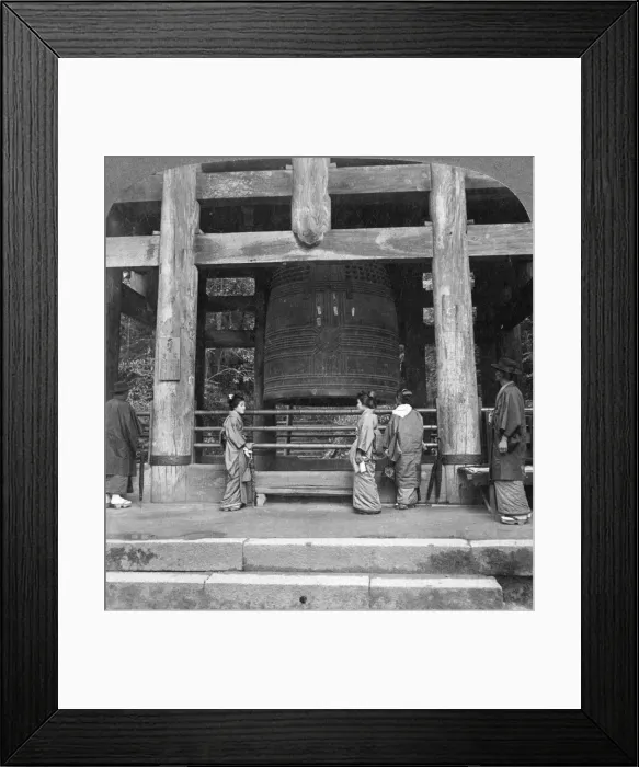 Framed Print : The great bell of Chion-in Temple, Kyoto, Japan, 1904. Artist: Underwood & Underwood Framed Print : The great bell of Chion-in Temple, Kyoto, Japan, 1904. Artist: Underwood & Underwood