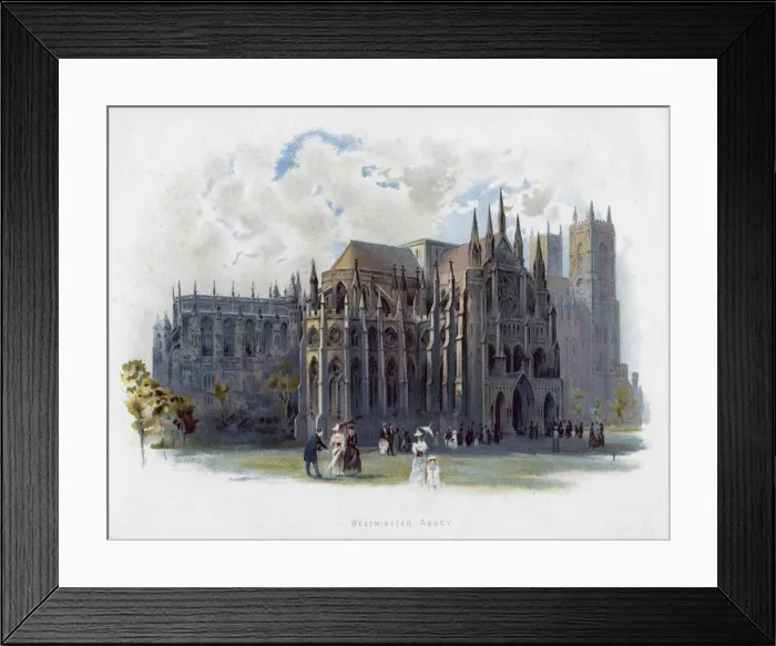 Framed Print : Westminster Abbey, London, late 19th century Framed Print : Westminster Abbey, London, late 19th century
