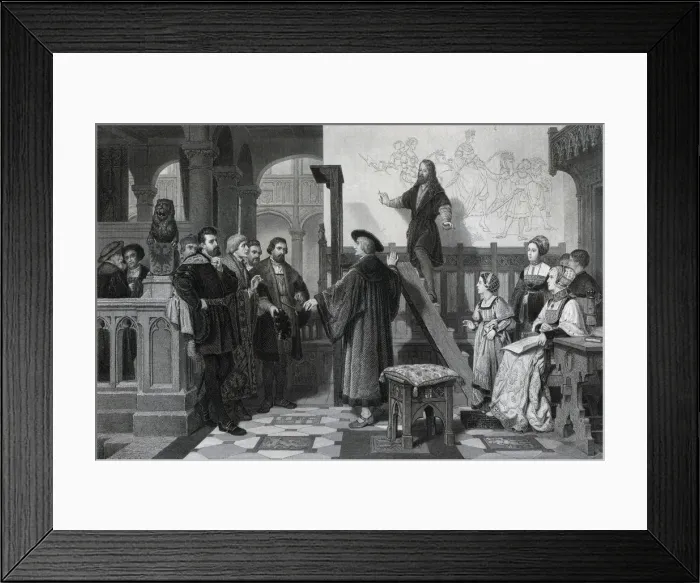 Framed Print : The Emperor Maximilian and Albrecht Durer, early 16th century, (19th century). Artist: Thomas Brown Framed Print : The Emperor Maximilian and Albrecht Durer, early 16th century, (19th century). Artist: Thomas Brown