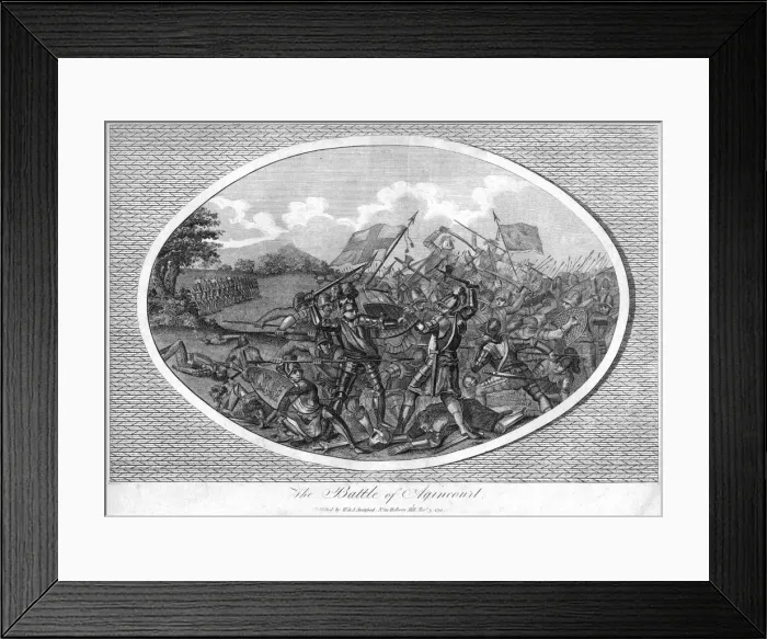 Framed Print : The Battle of Agincourt, 1415, (1792) Framed Print : The Battle of Agincourt, 1415, (1792)