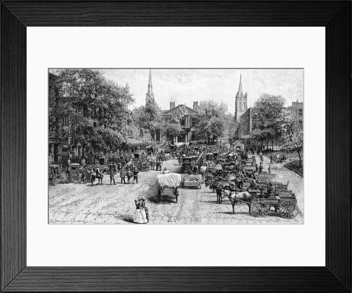 Framed Print : Court House Square, Lexington, Kentucky Framed Print : Court House Square, Lexington, Kentucky