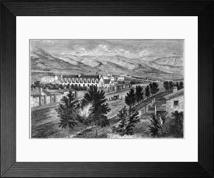 Framed Print : The Mormon temple and Prophets Block, Salt Lake City, Utah Framed Print : The Mormon temple and Prophets Block, Salt Lake City, Utah
