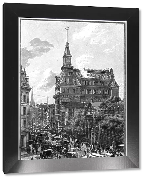 The Western Union Telegraph Companys buildings, Broadway and Dey Street, New York, 1892. Artist: Boudier