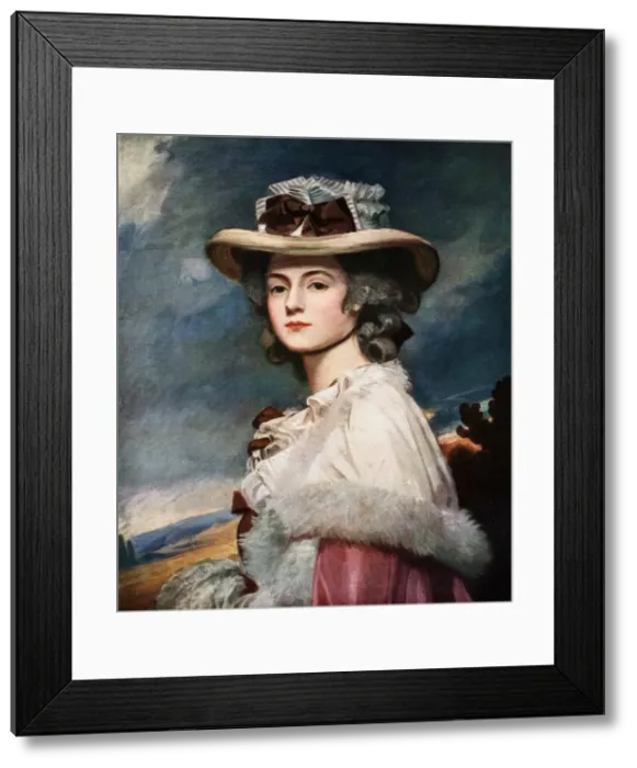 Framed Print : Mrs Davies Davenport, 1782-1784 (1926). Artist: George Romney Framed Print : Mrs Davies Davenport, 1782-1784 (1926). Artist: George Romney