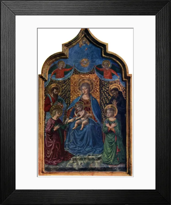 Framed Print : Mystical Marriage of St Catherine, 1466 (1930). Artist: Benozzo Gozzoli