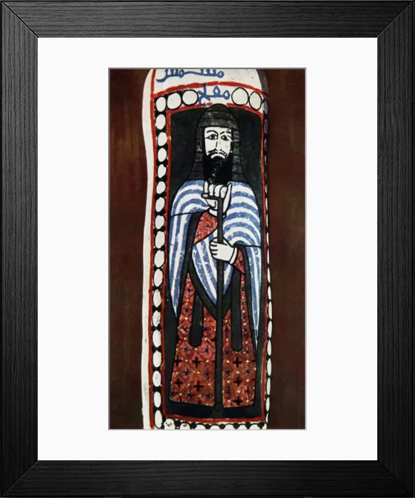 Framed Print : Painted figure of a Christian priest at Jausaq, Samarra, Iraq, 1930 Framed Print : Painted figure of a Christian priest at Jausaq, Samarra, Iraq, 1930