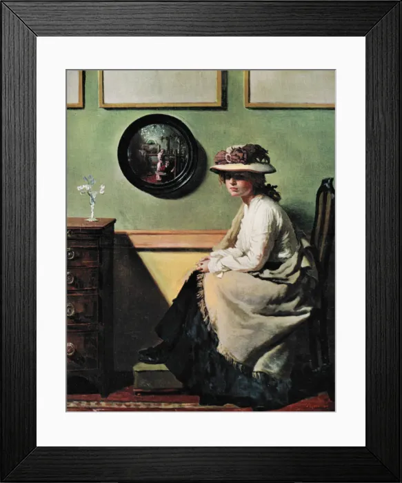 Framed Print : The Mirror, 1900 (1926). Artist: William Newenham Montague Orpen Framed Print : The Mirror, 1900 (1926). Artist: William Newenham Montague Orpen