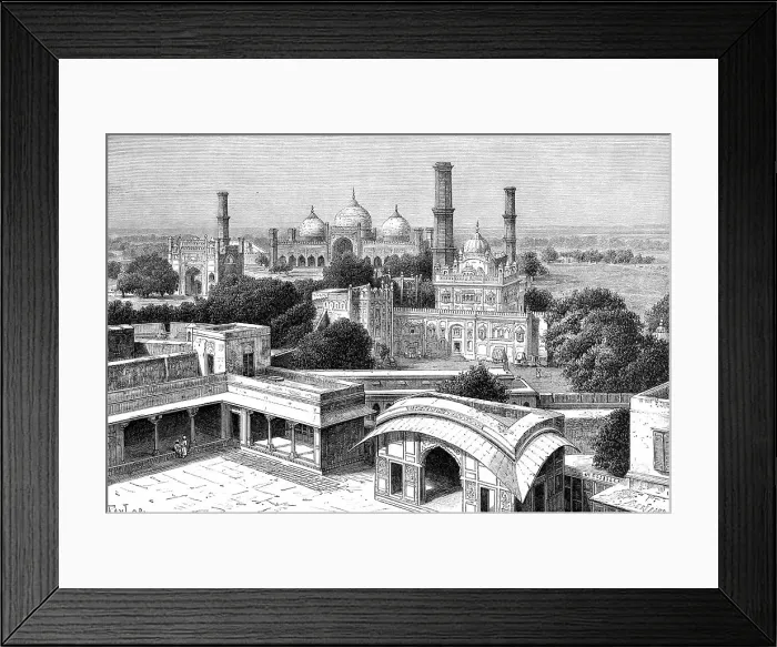 Framed Print : Lahore, Pakistan, 1895. Artist: Bertrand Framed Print : Lahore, Pakistan, 1895. Artist: Bertrand