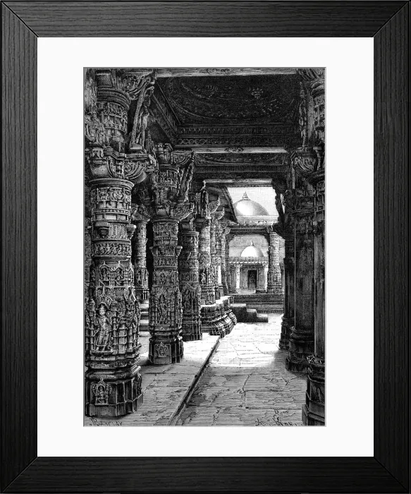 Framed Print : Interior of a Jaina Temple, Mount Abu, Rajasthan, India, 1895 Framed Print : Interior of a Jaina Temple, Mount Abu, Rajasthan, India, 1895