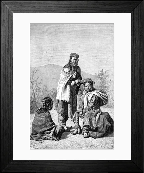Framed Print : Tibetan women of Ladakh, 1895 Framed Print : Tibetan women of Ladakh, 1895