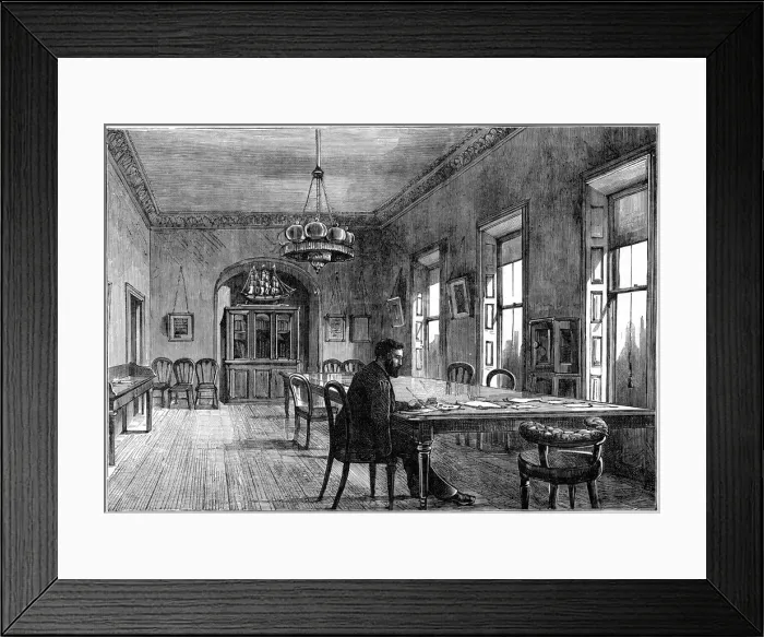 Framed Print : Michael Davitt in the committee room of the Land League, Upper Sackville Street, Dublin, 1891 Framed Print : Michael Davitt in the committee room of the Land League, Upper Sackville Street, Dublin, 1891