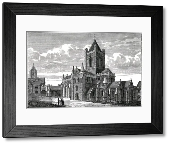 Framed Print : Christ Church Cathedral, Dublin, c19th century Framed Print : Christ Church Cathedral, Dublin, c19th century