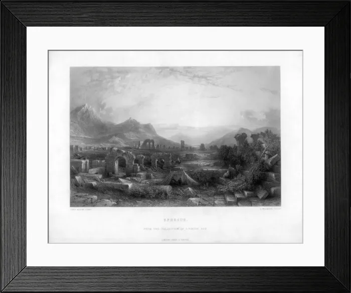 Framed Print : Ephesus, Turkey, 19th century. Artist: A Willmore