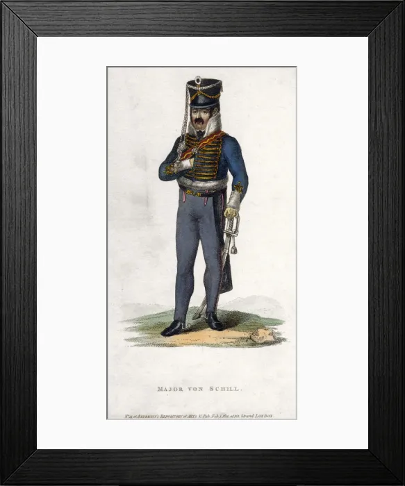 Framed Print : Major von Schill, (1810) Framed Print : Major von Schill, (1810)