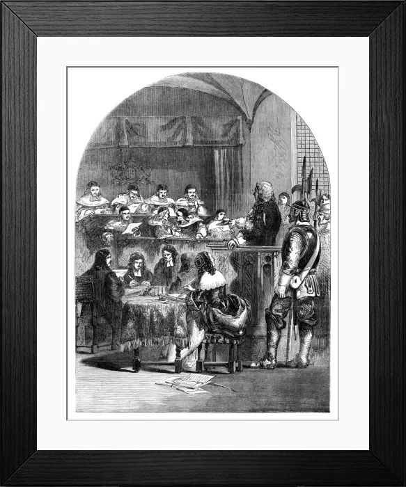 Framed Print : The trial of Lord William Russell (1639-1683), English politician, c1902