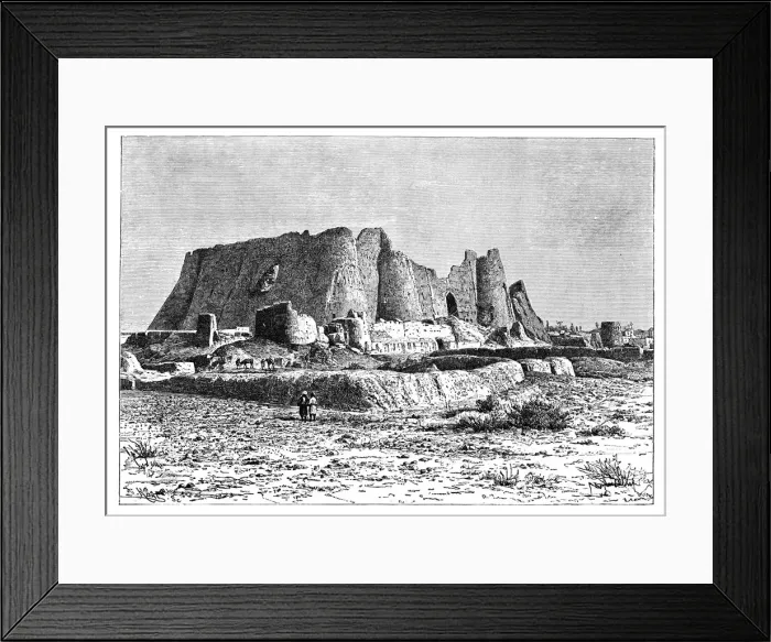 Framed Print : The ruined fortress of Veramin, Persia (Iran), 1895. Artist: Armand Kohl Framed Print : The ruined fortress of Veramin, Persia (Iran), 1895. Artist: Armand Kohl