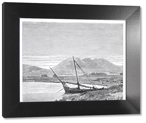 Lake Van, Tadwan Bay and Mount Nimrud, Turkey, 1895