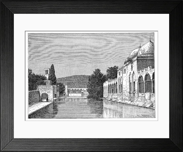 Framed Print : The mosque and Fountain of Abraham, Ofra (At Tayyibah), West Bank, Israel, 1895. Artist: Armand Kohl Framed Print : The mosque and Fountain of Abraham, Ofra (At Tayyibah), West Bank, Israel, 1895. Artist: Armand Kohl
