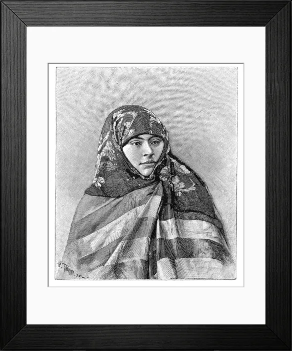 Framed Print : A woman of Brussa, Turkey, 1895. Artist: Henri Thiriat Framed Print : A woman of Brussa, Turkey, 1895. Artist: Henri Thiriat