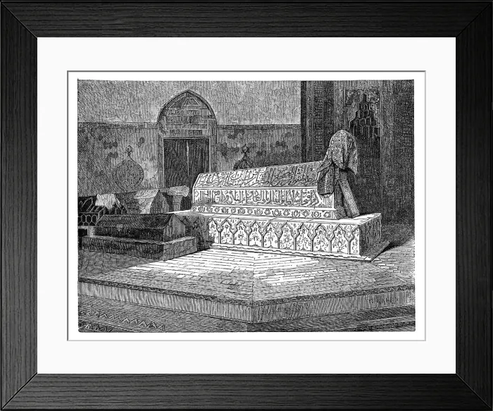 Framed Print : The tomb of Mehmed II in the Green Mosque, Bursa, Turkey, 1895 Framed Print : The tomb of Mehmed II in the Green Mosque, Bursa, Turkey, 1895