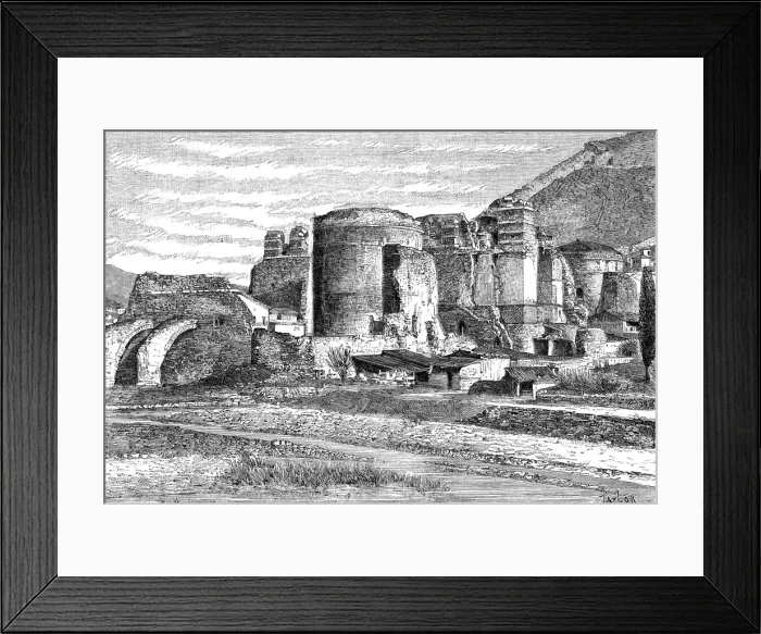 Framed Print : The ruins of the basilica at Pergamon, Turkey, 1895 Framed Print : The ruins of the basilica at Pergamon, Turkey, 1895