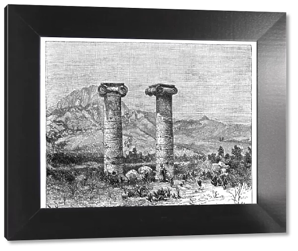 Columns of the Temple of Cybele, Sardes (Sardis), Turkey, 1895
