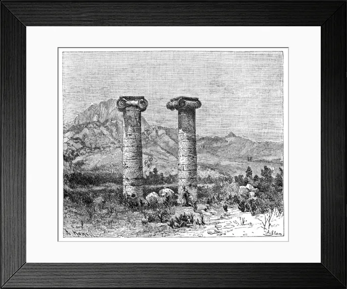 Framed Print : Columns of the Temple of Cybele, Sardes (Sardis), Turkey, 1895 Framed Print : Columns of the Temple of Cybele, Sardes (Sardis), Turkey, 1895