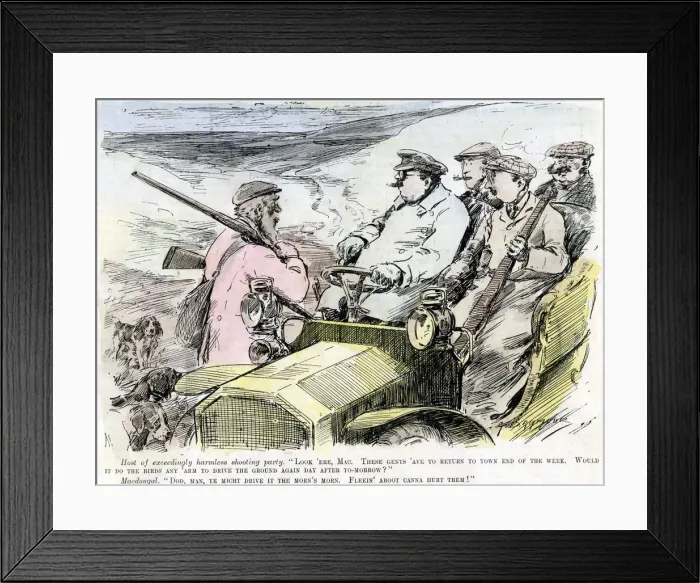 Framed Print : Shooting Party, 1906 Framed Print : Shooting Party, 1906