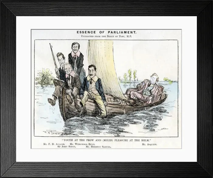 Framed Print : Youth at the Prow and (Mixed) Pleasure at the Helm, 1912