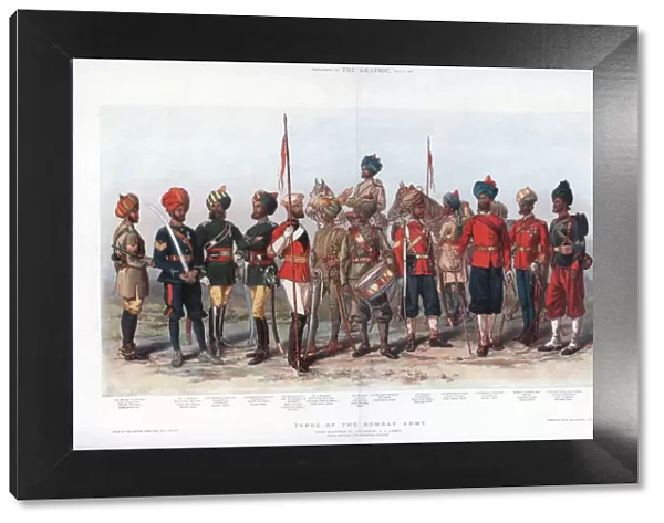 Types of the Bombay army, 1888. Artist: AC Lovett