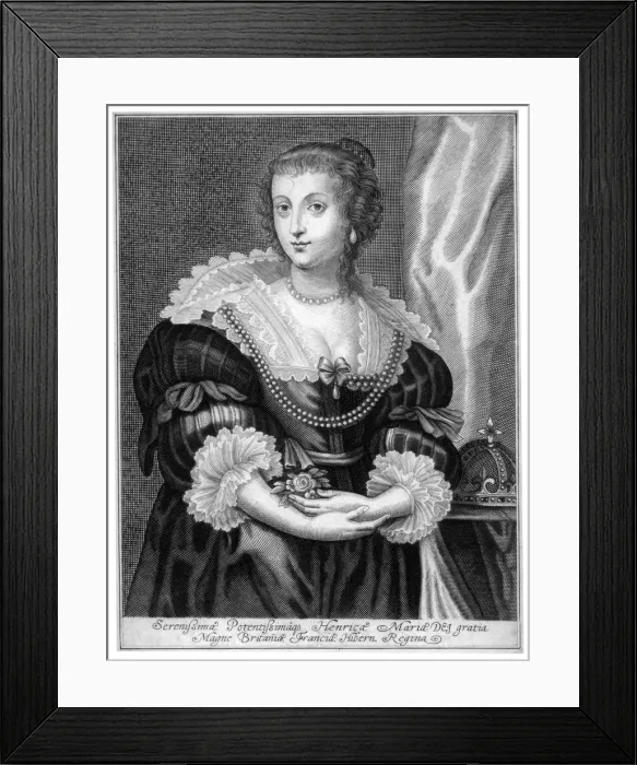 Framed Print : Henrietta Maria of France, Queen Consort of King Charles I of England Framed Print : Henrietta Maria of France, Queen Consort of King Charles I of England