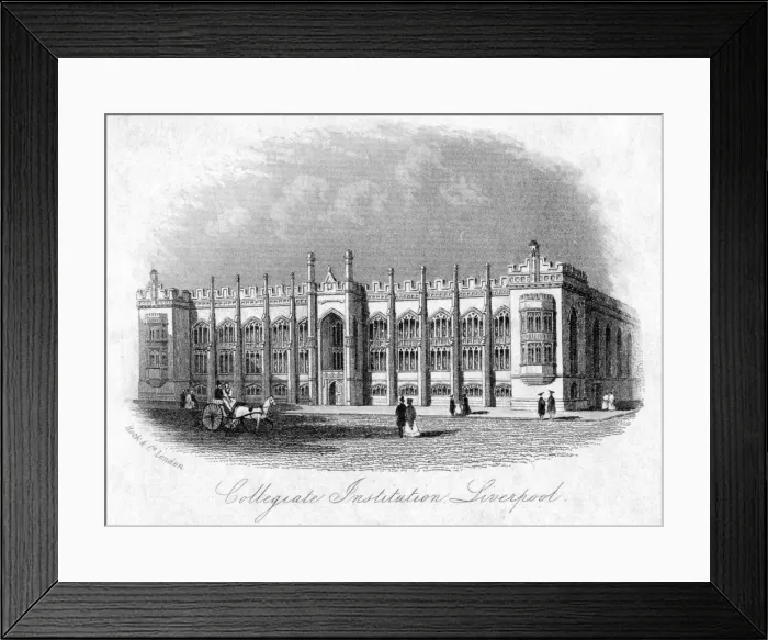 Framed Print : Collegiate Institution, Liverpool, c1870s Framed Print : Collegiate Institution, Liverpool, c1870s