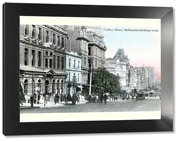 Looking west along Collins Street, Melbourne, Australia, 1912