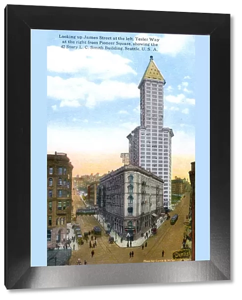 The L. C. Smith Tower, Seattle, U. S. A. c1910s. Artist: Curtis & Miller