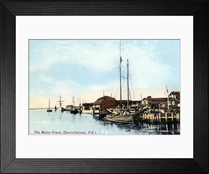 Framed Print : The waterfront, Charlottetown, Prince Edward Island, Canada, c1900s Framed Print : The waterfront, Charlottetown, Prince Edward Island, Canada, c1900s