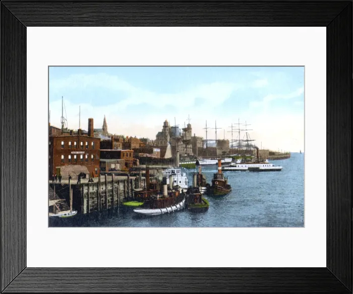 Framed Print : Saint John harbour, Saint John, New Brunswick, Canada, c1900s Framed Print : Saint John harbour, Saint John, New Brunswick, Canada, c1900s