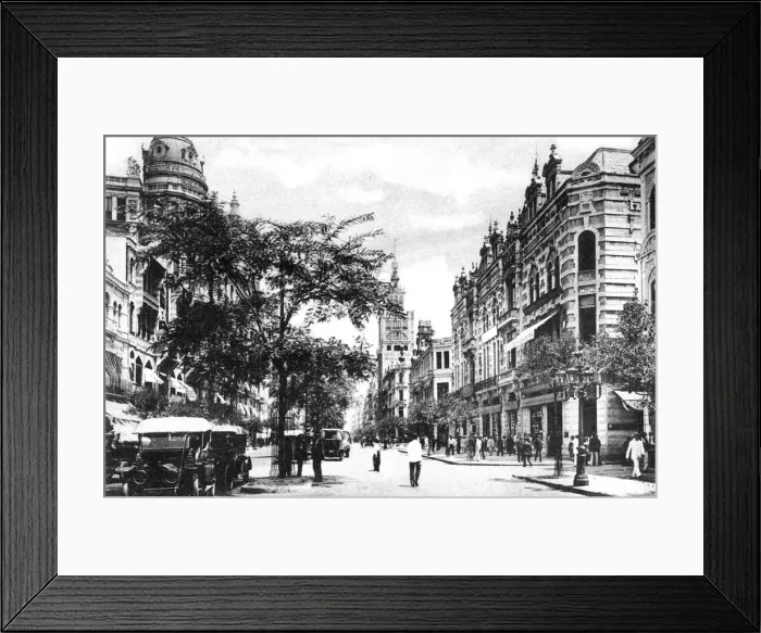Framed Print : Avenida Rio Branco, Rio de Janeiro, Brail, c1920s Framed Print : Avenida Rio Branco, Rio de Janeiro, Brail, c1920s